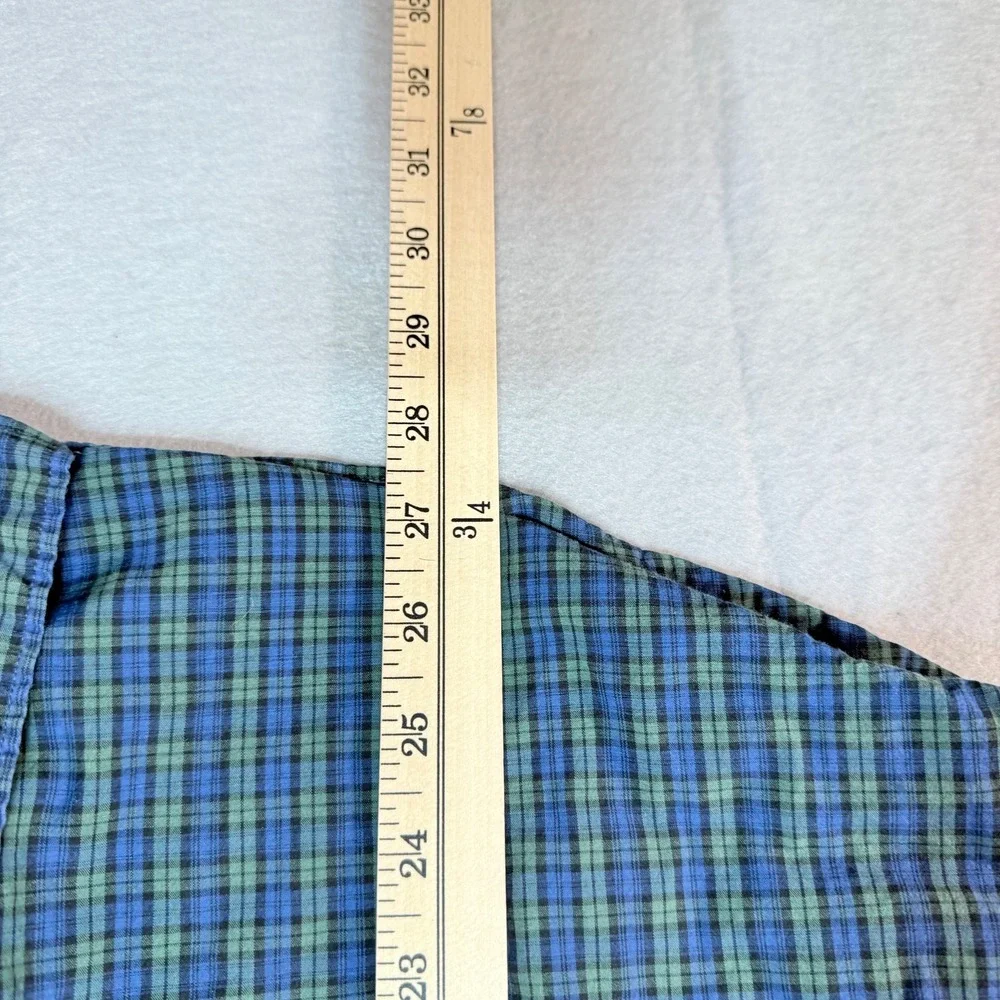 J.Crew Classic Stretch Secret Wash Organic‎ Cotton Plaid Shirt M